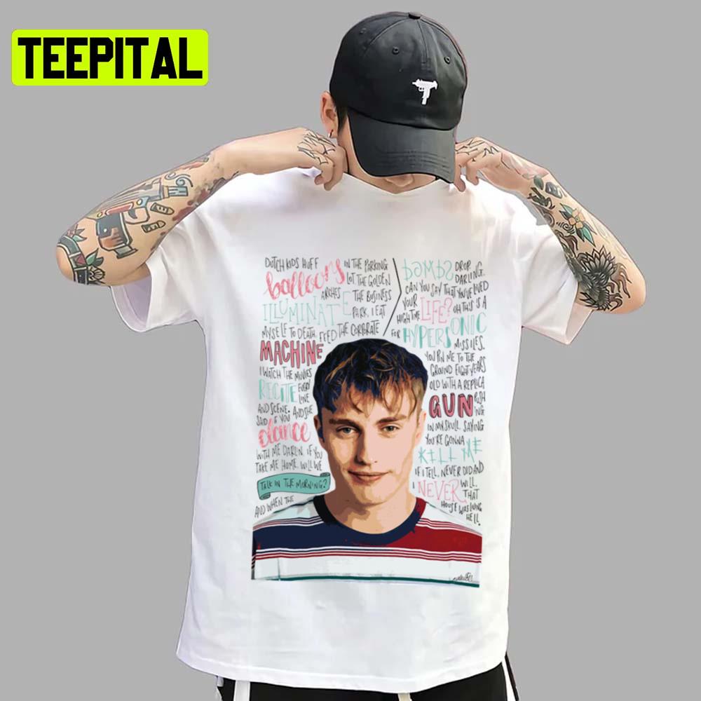 Ioni Quotes Bakground Sam Fender Unisex T-Shirt Ioni Quotes Bakground Sam Fender Unisex T-Shirt