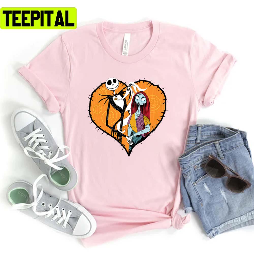 Jack Skellington Heart Nightmare Before Christmas Beetlejuice Unisex T-Shirt Jack Skellington Heart Nightmare Before Christmas Beetlejuice Unisex T-Shirt