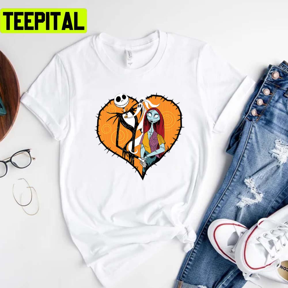 Jack Skellington Heart Nightmare Before Christmas Beetlejuice Unisex T-Shirt Jack Skellington Heart Nightmare Before Christmas Beetlejuice Unisex T-Shirt
