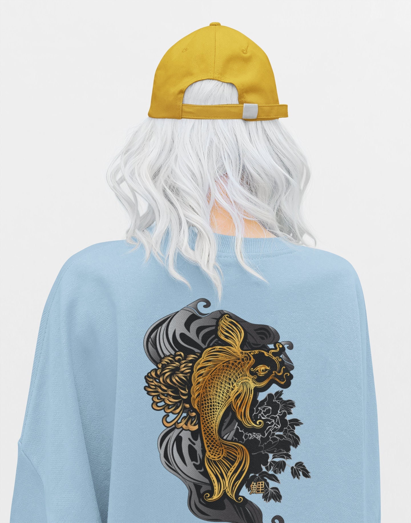 Japanese Fish Artwork Unisex Sweatshirt Japanese Fish Artwork Unisex Sweatshirt