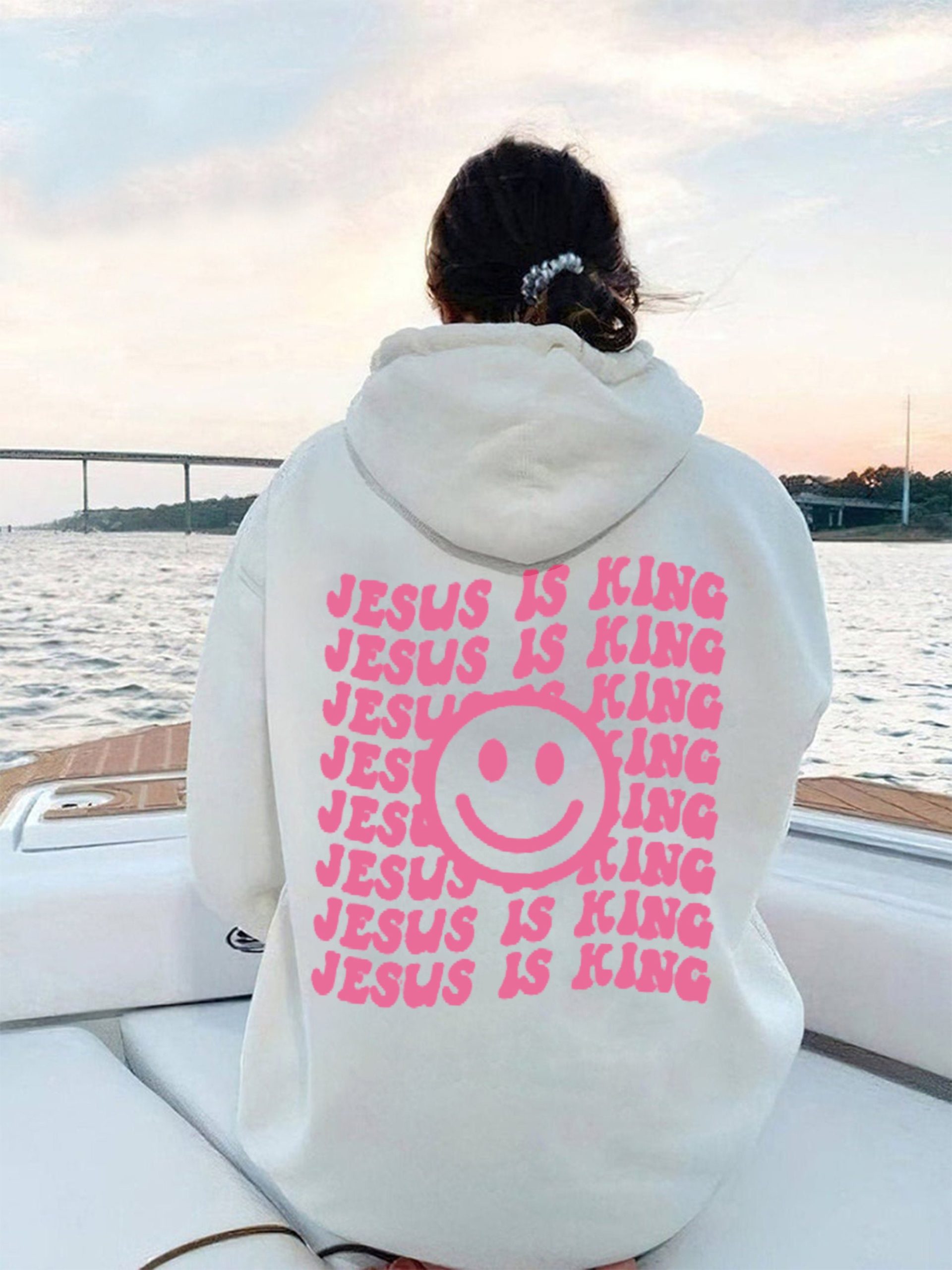 Jesus Is King Smile Face Unisex Hoodie Jesus Is King Smile Face Unisex Hoodie