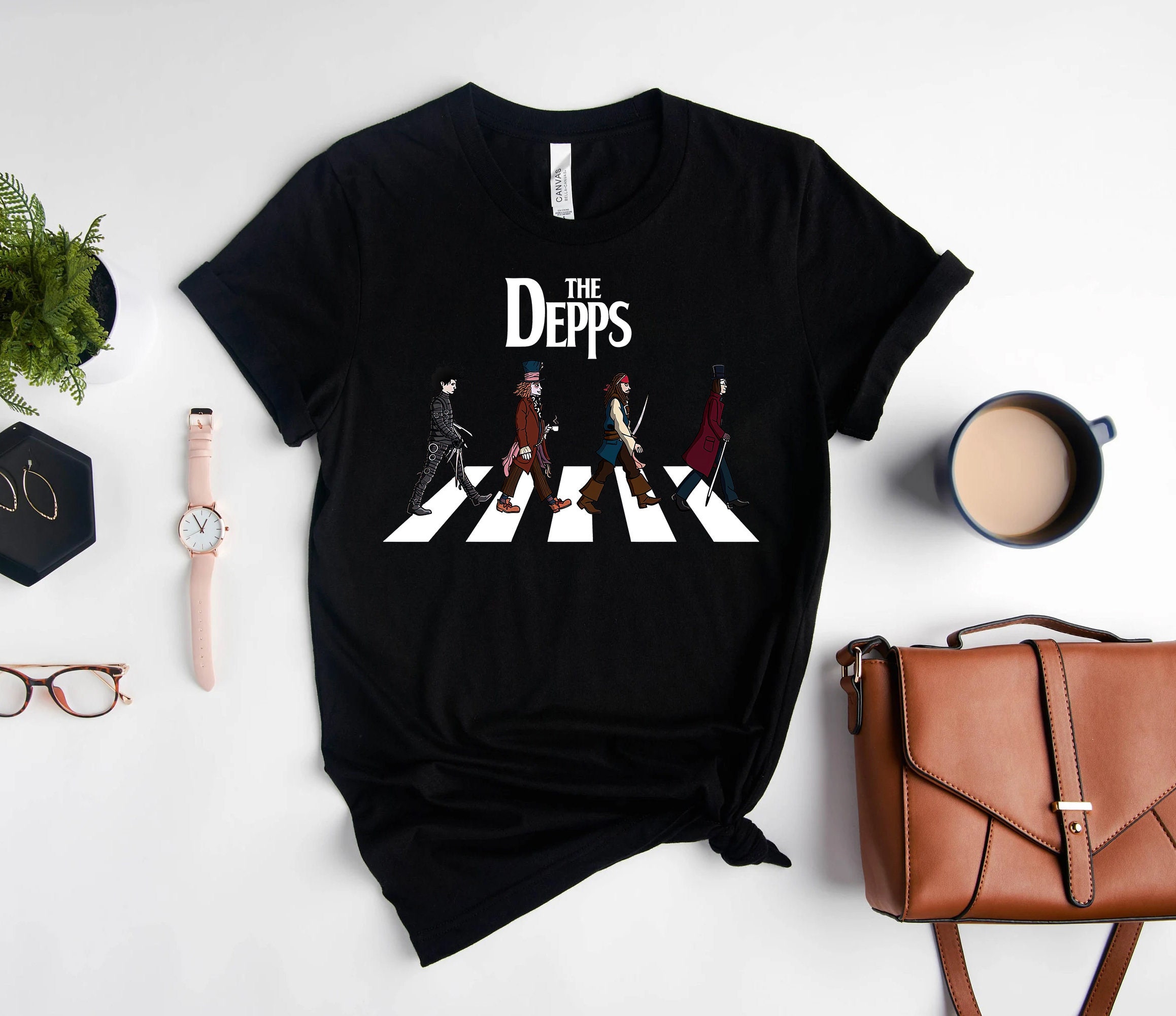 Johnny Depp Evolution On Abbey Road Unisex T-Shirt Johnny Depp Evolution On Abbey Road Unisex T-Shirt