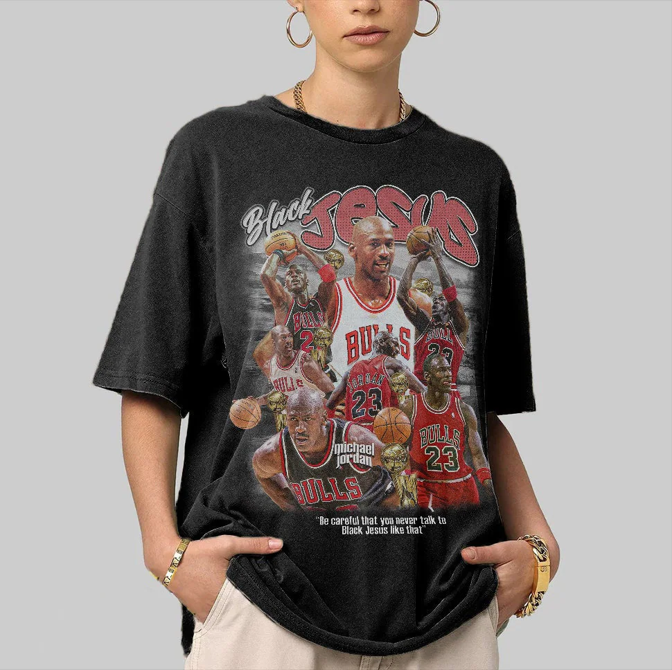 Jordan Black Jesus Basketball Mj Merch Champion Unisex T-Shirt Jordan Black Jesus Basketball Mj Merch Champion Unisex T-Shirt