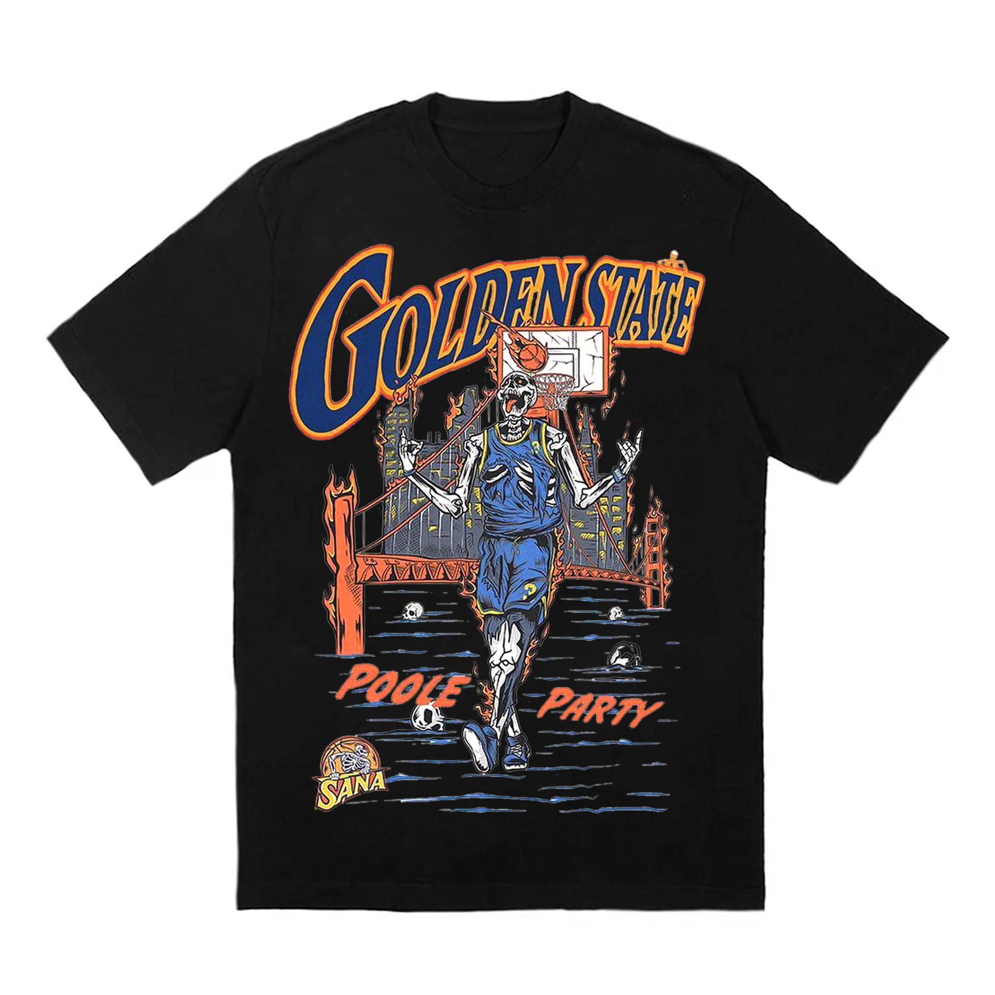 Jordan Poole Vintage 90s Style Poole Party Skullcap Unisex T-Shirt Jordan Poole Vintage 90s Style Poole Party Skullcap Unisex T-Shirt
