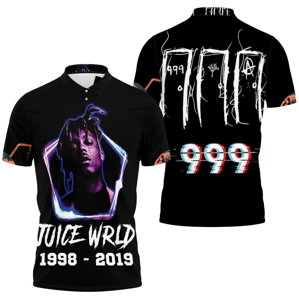 Juice Wrld 999 Neon Color Rap Hip Hop 3d Polo Shirt Jersey All Over Print Shirt 3d T-shirt Juice Wrld 999 Neon Color Rap Hip Hop 3d Polo Shirt Jersey All Over Print Shirt 3d T-shirt