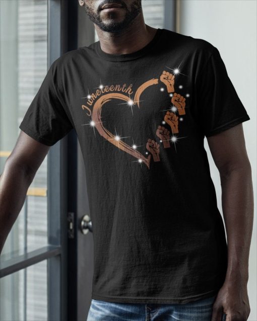 Juneteenth Heart Black Lives Matter Unisex T-Shirt
