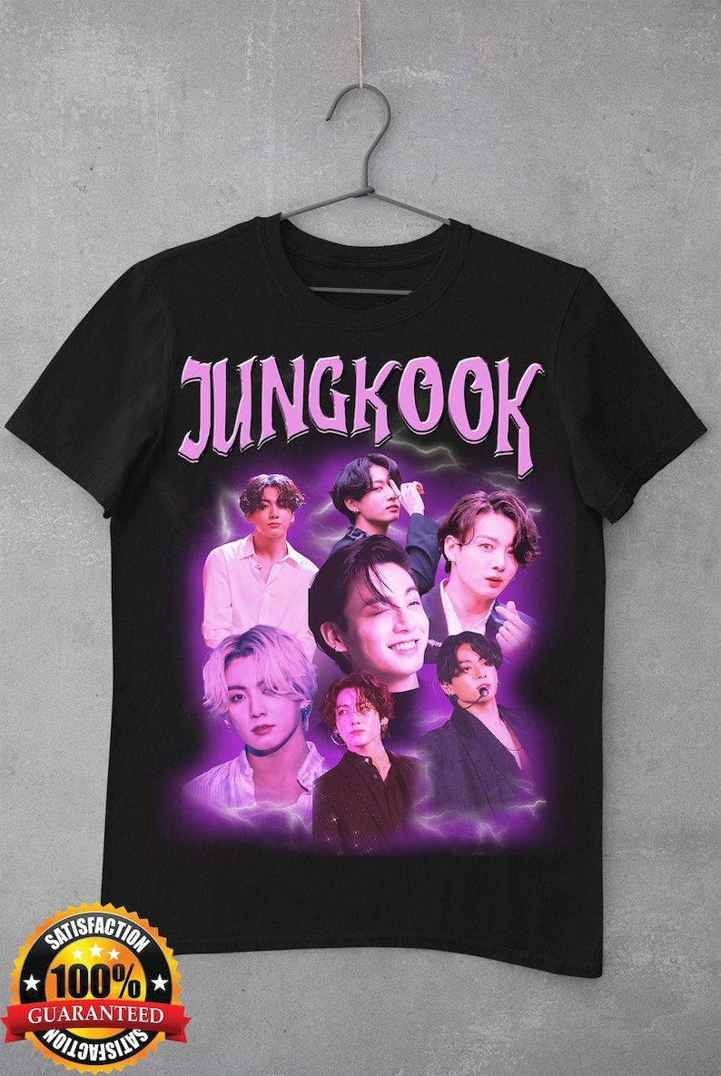 Jungkook Retro Vintage Purple Art Unisex T-Shirt Jungkook Retro Vintage Purple Art Unisex T-Shirt