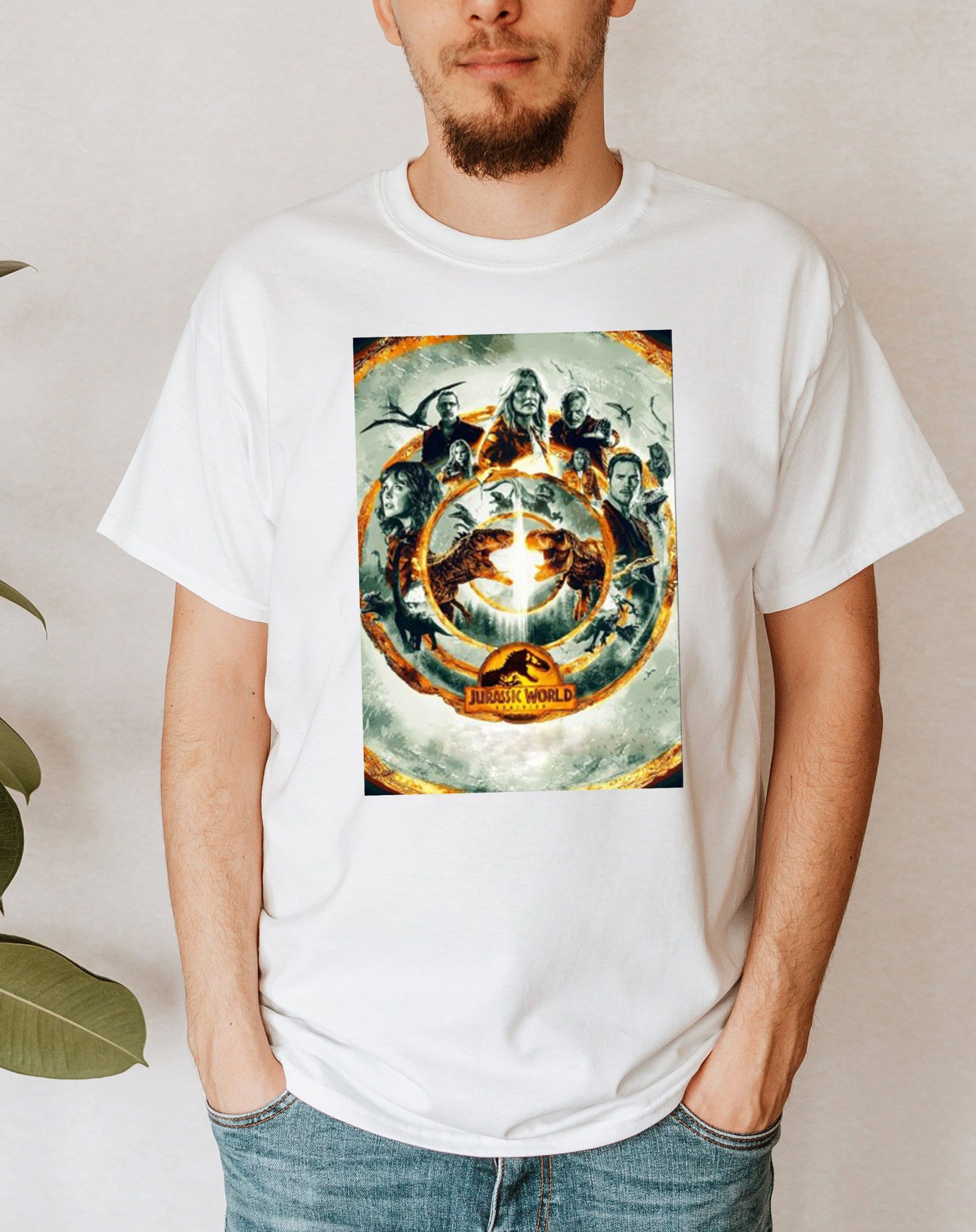 Jurassic World Dominion Trex Art Movie Unisex T-Shirt Jurassic World Dominion Trex Art Movie Unisex T-Shirt
