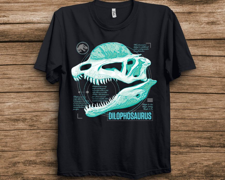 Jurassic World Fallen Kingdom Teal Dilophosaurus Shirt Jurassic World Fallen Kingdom Teal Dilophosaurus Shirt