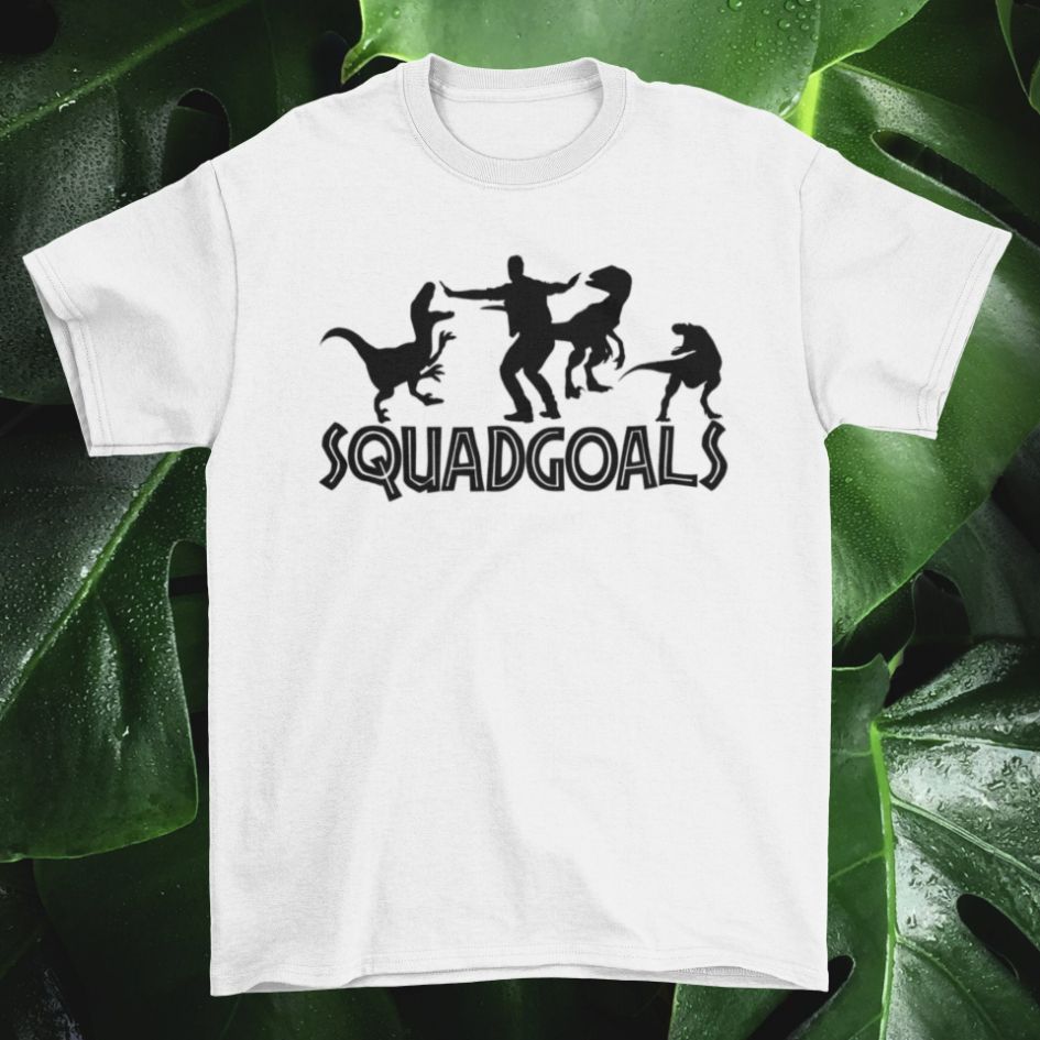 Jurassic World Squad Goals Unisex Short Sleeve Jurassic Park T-Shirt Jurassic World Squad Goals Unisex Short Sleeve Jurassic Park T-Shirt