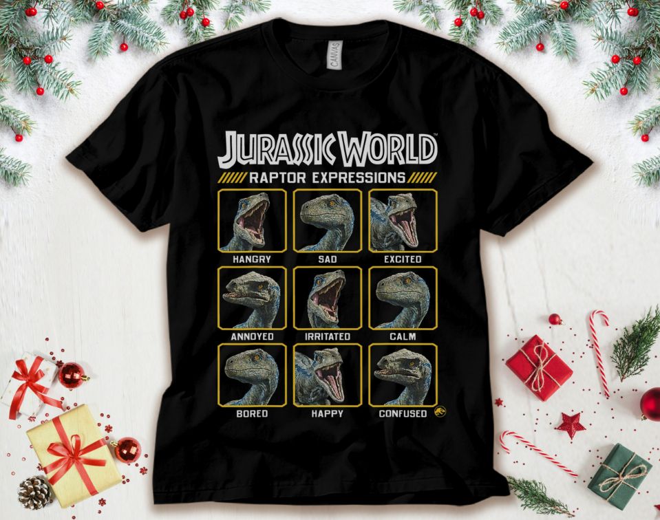 Jurassic World Two Blue Raptor Expressions Graphic Jurassic World Dominion Jurassic Park 3 2022 T-Shirt Jurassic World Two Blue Raptor Expressions Graphic Jurassic World Dominion Jurassic Park 3 2022 T-Shirt