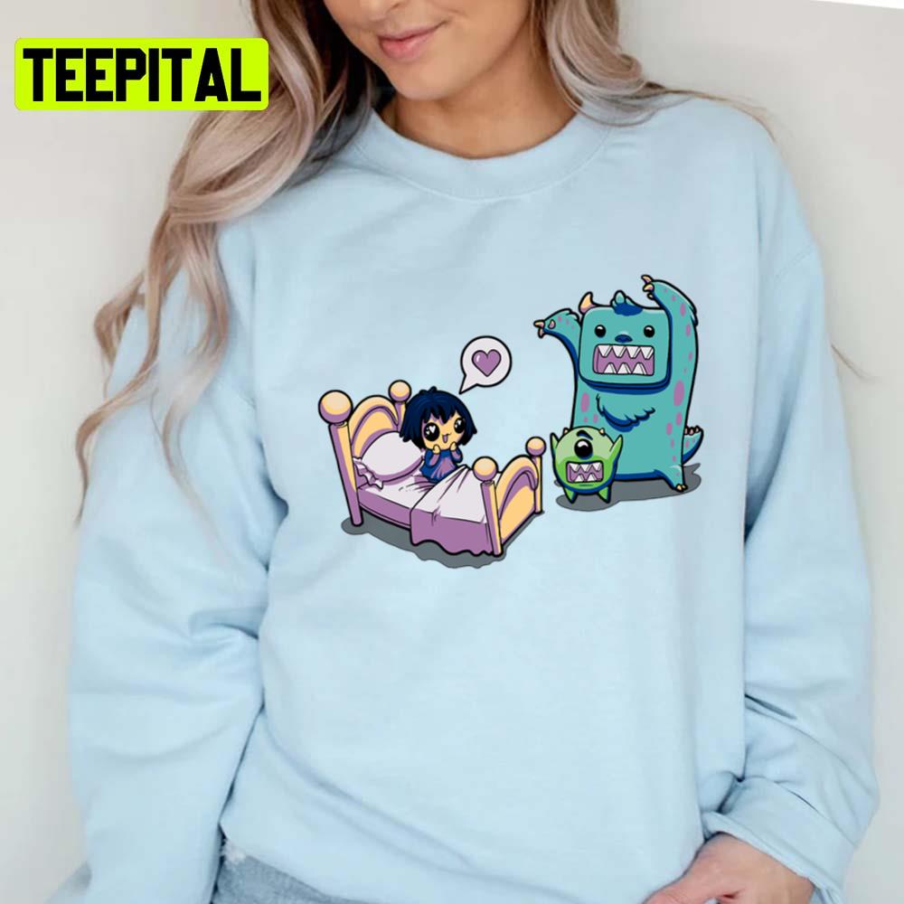 Kawai Monsters Inc Cartoon Pixar Unisex T-Shirt Kawai Monsters Inc Cartoon Pixar Unisex T-Shirt