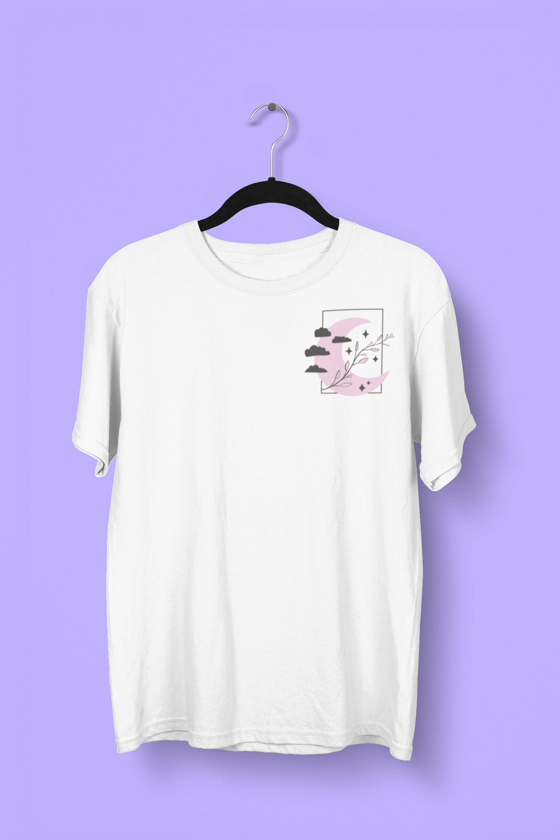 Kawaii Cute Pink Moon Witchy Unisex T-Shirt Kawaii Cute Pink Moon Witchy Unisex T-Shirt