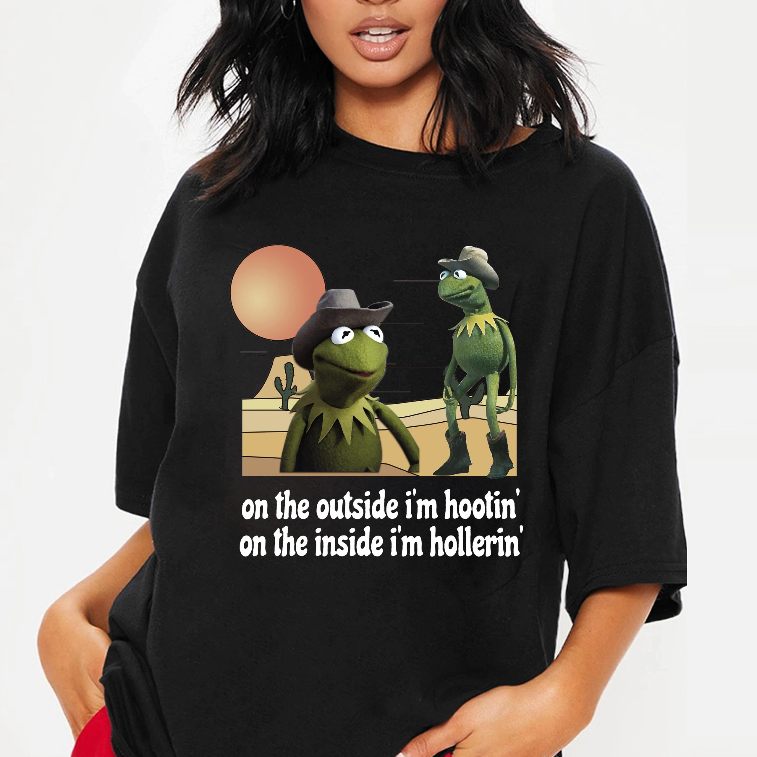 Kermit Hootin And Hollerin On The Outside Unisex T-Shirt Kermit Hootin And Hollerin On The Outside Unisex T-Shirt