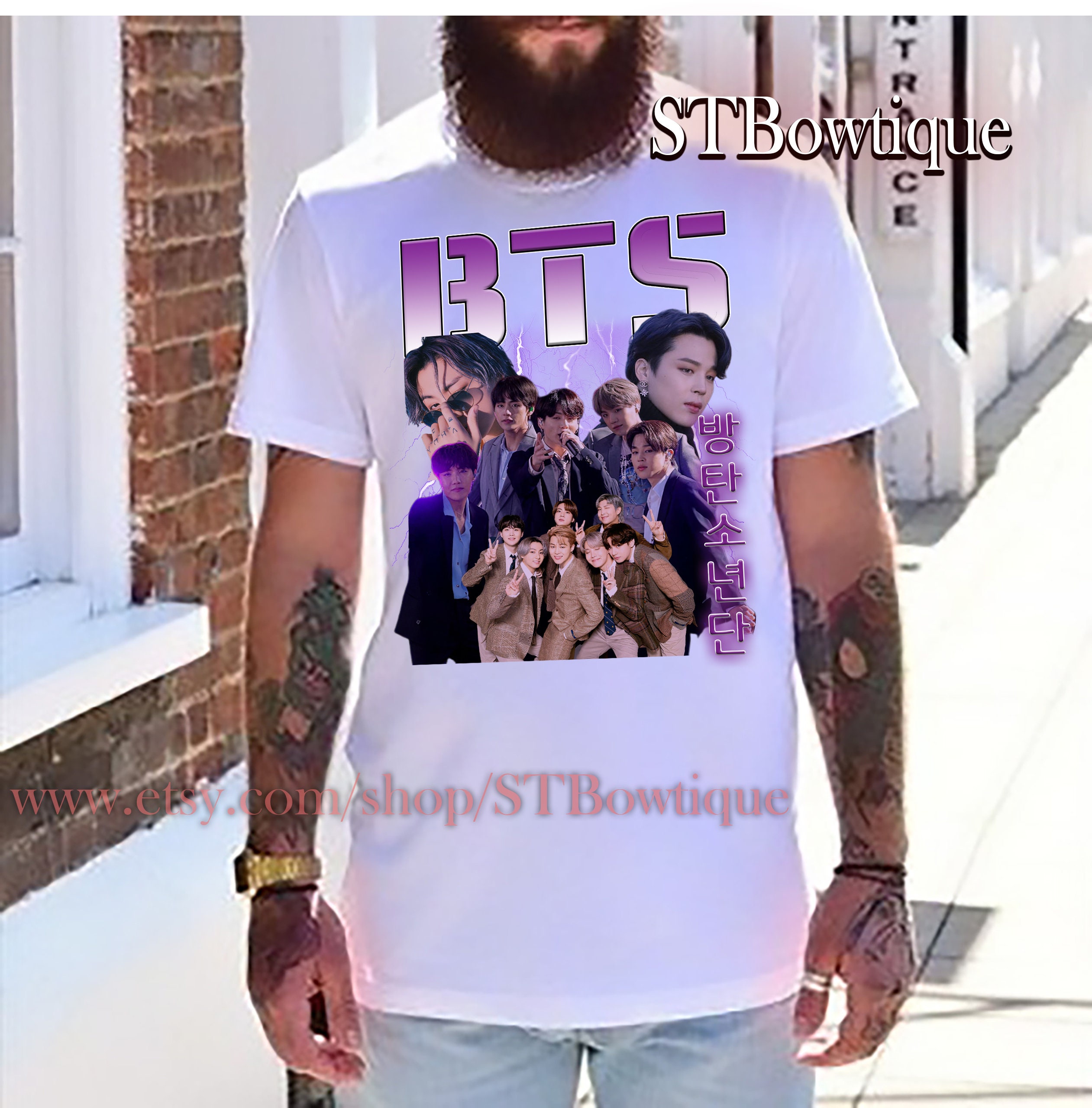 Kpop Bts Group Aka Bangtan Boys Vintage Meet Jin Suga Jhope Unisex T-Shirt Kpop Bts Group Aka Bangtan Boys Vintage Meet Jin Suga Jhope Unisex T-Shirt