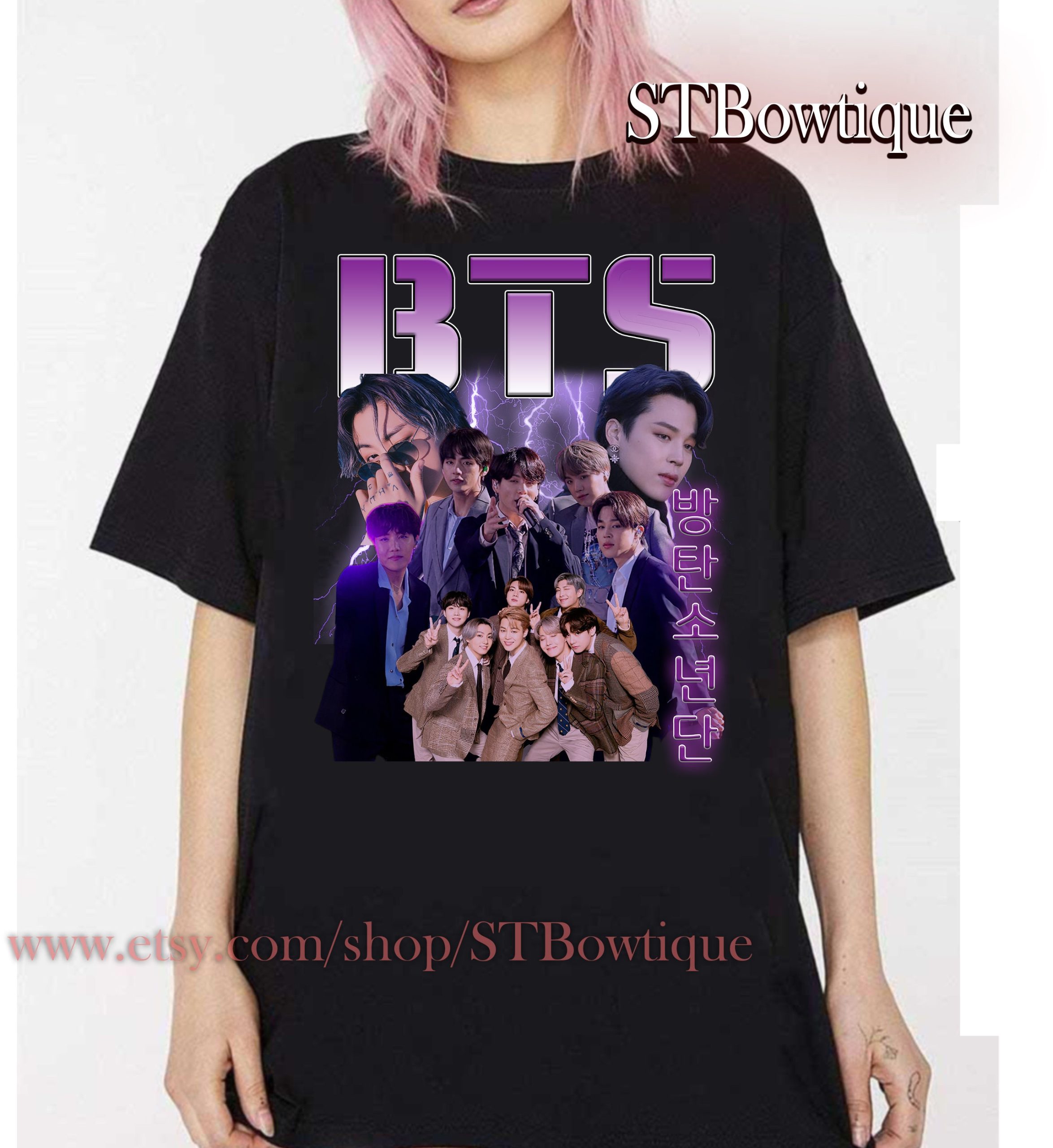 Kpop Bts Group Aka Bangtan Boys Vintage Meet Jin Suga Jhope Unisex T-Shirt Kpop Bts Group Aka Bangtan Boys Vintage Meet Jin Suga Jhope Unisex T-Shirt