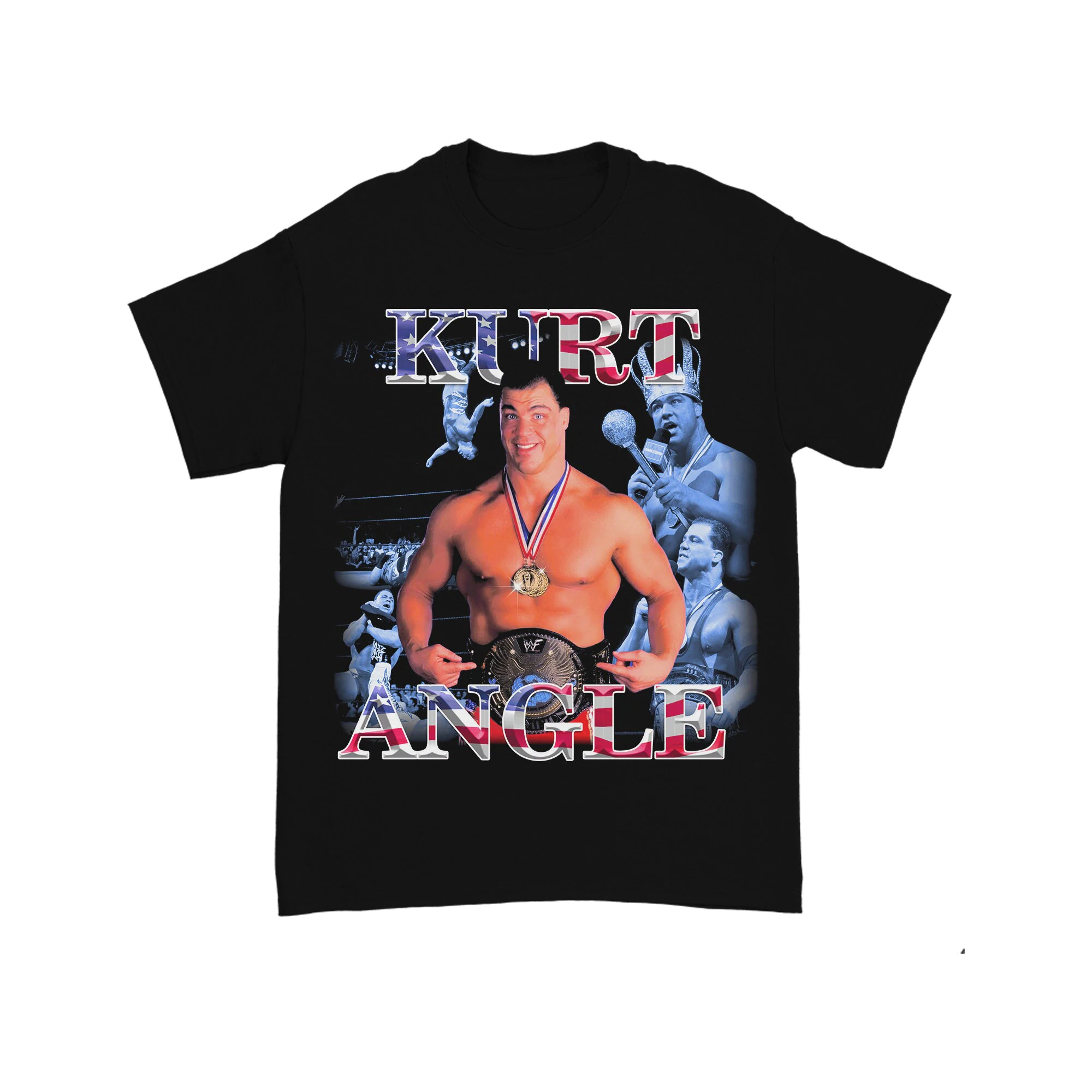 Kurt Angle Wrestling Wwf 90's Unisex T-Shirt Kurt Angle Wrestling Wwf 90's Unisex T-Shirt