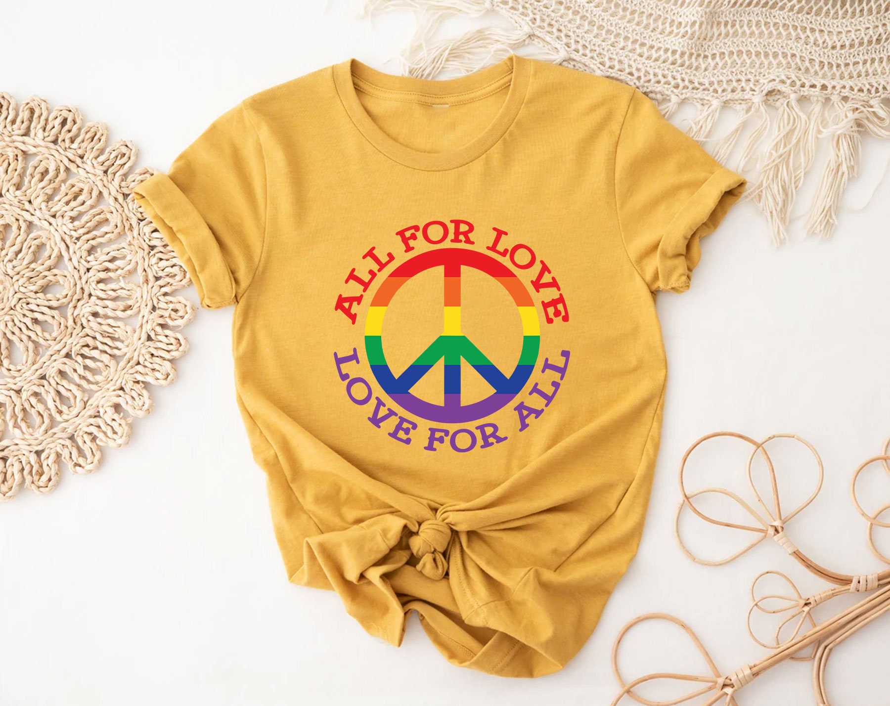Lgbt All For Love Lgbt Pride Month Unisex T-Shirt Lgbt All For Love Lgbt Pride Month Unisex T-Shirt