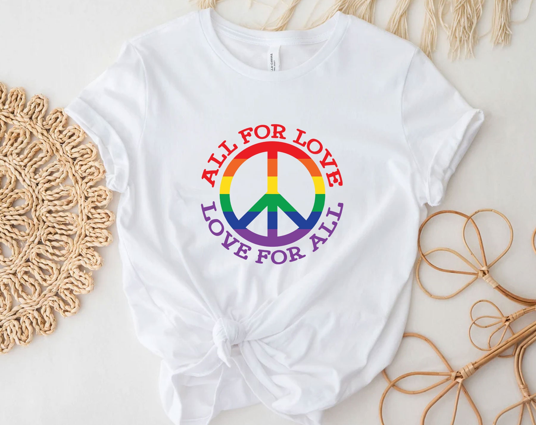 Lgbt All For Love Lgbt Pride Month Unisex T-Shirt Lgbt All For Love Lgbt Pride Month Unisex T-Shirt