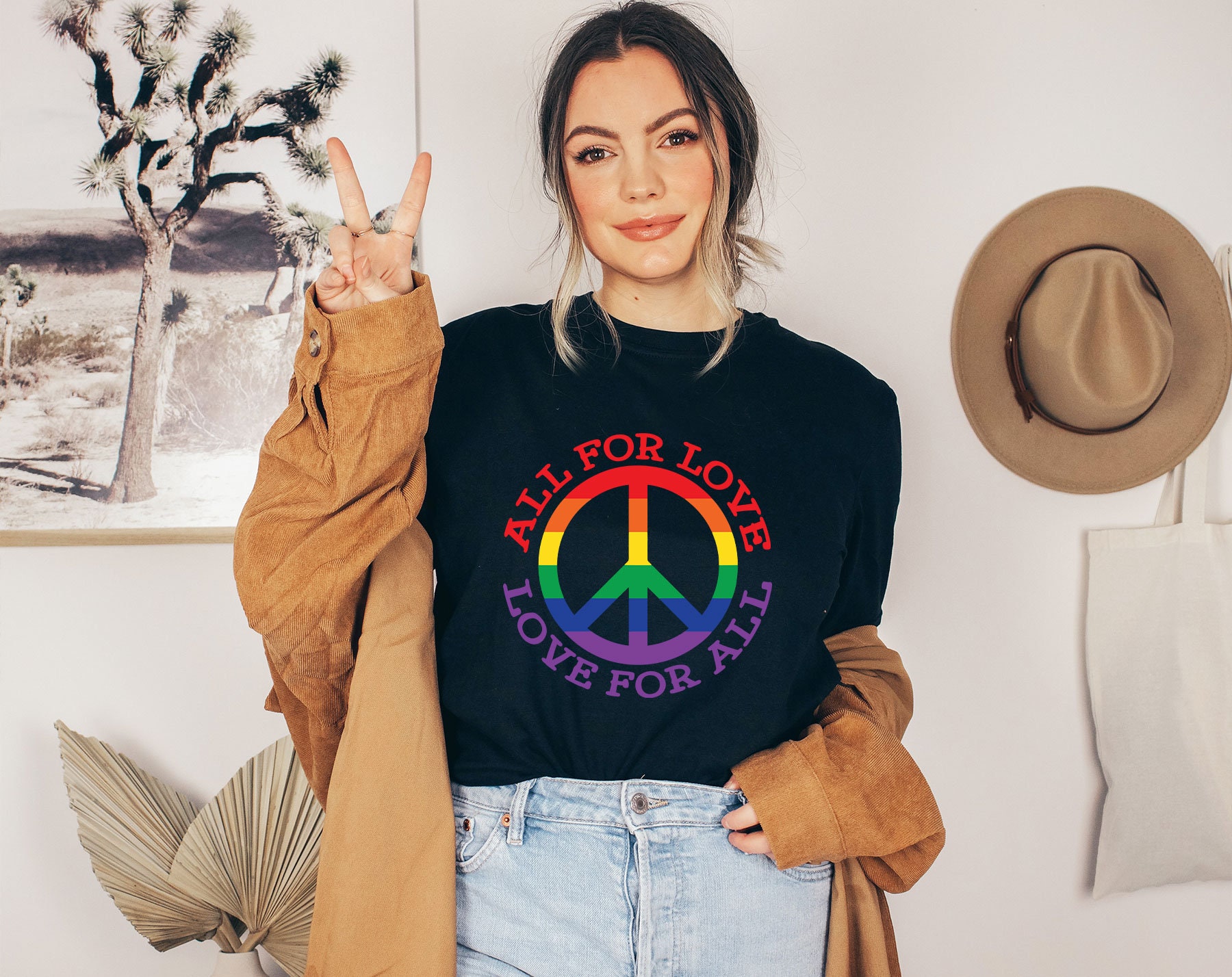Lgbt All For Love Lgbt Pride Month Unisex T-Shirt Lgbt All For Love Lgbt Pride Month Unisex T-Shirt