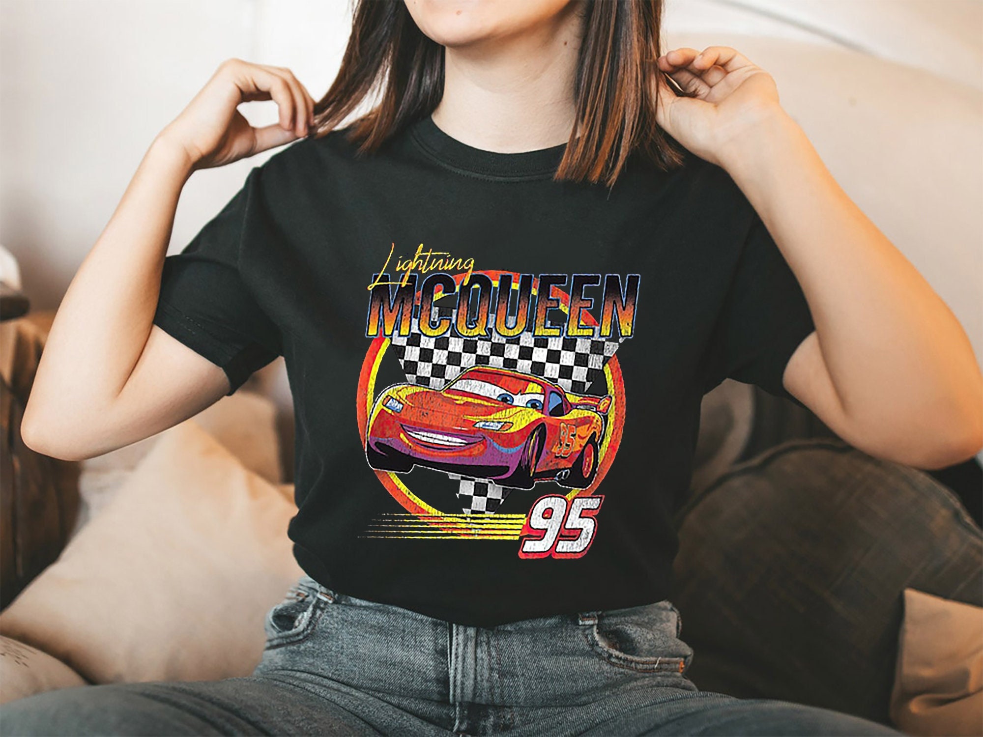 Lightning Mcqueen Disney Cars Unisex T-Shirt Lightning Mcqueen Disney Cars Unisex T-Shirt