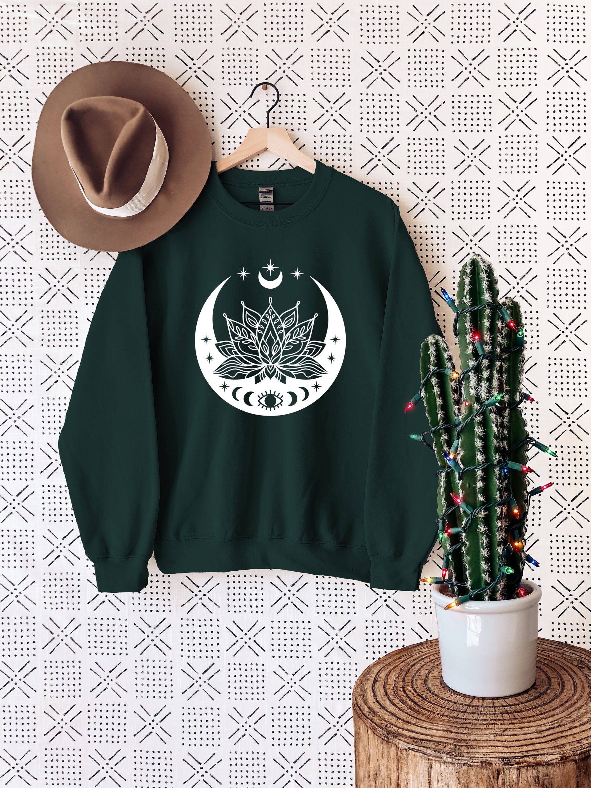 Lotus Flower Moon Phases Sweat Meditation Unisex Sweatshirt Lotus Flower Moon Phases Sweat Meditation Unisex Sweatshirt