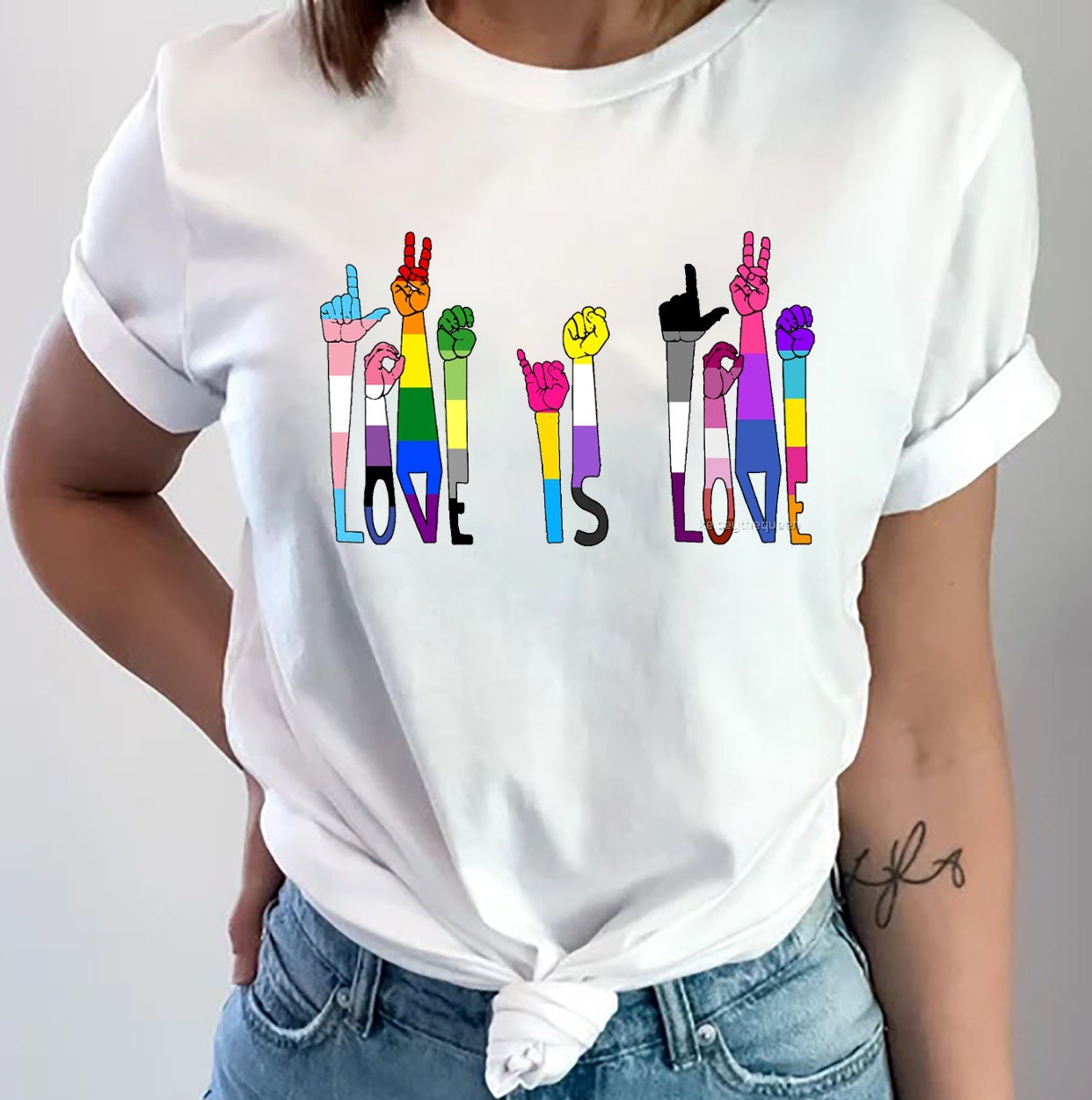 Love Is Love Lgbt Lgbqt Pride Month Rainbow Love Is Love Unisex T-Shirt Love Is Love Lgbt Lgbqt Pride Month Rainbow Love Is Love Unisex T-Shirt