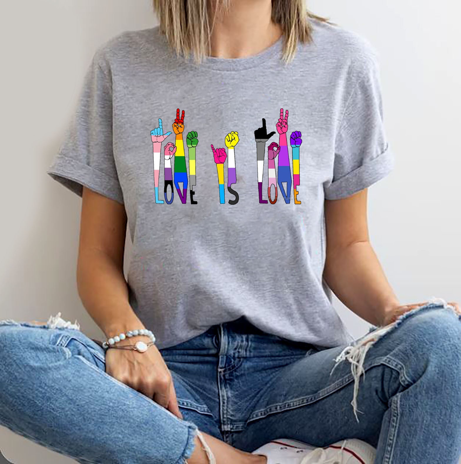 Love Is Love Lgbt Lgbqt Pride Month Rainbow Love Is Love Unisex T-Shirt Love Is Love Lgbt Lgbqt Pride Month Rainbow Love Is Love Unisex T-Shirt