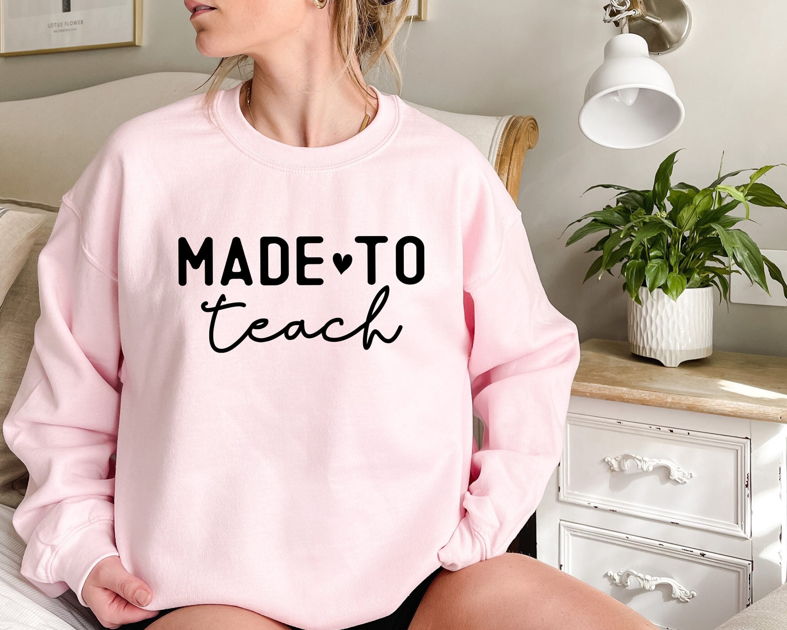 Made To Teach White Art Unisex Sweatshirt Made To Teach White Art Unisex Sweatshirt