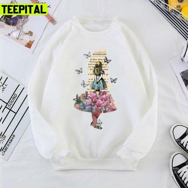 Magical Garden Vintage Book Alices Adventures In Wonderland Unisex T-Shirt Magical Garden Vintage Book Alices Adventures In Wonderland Unisex T-Shirt
