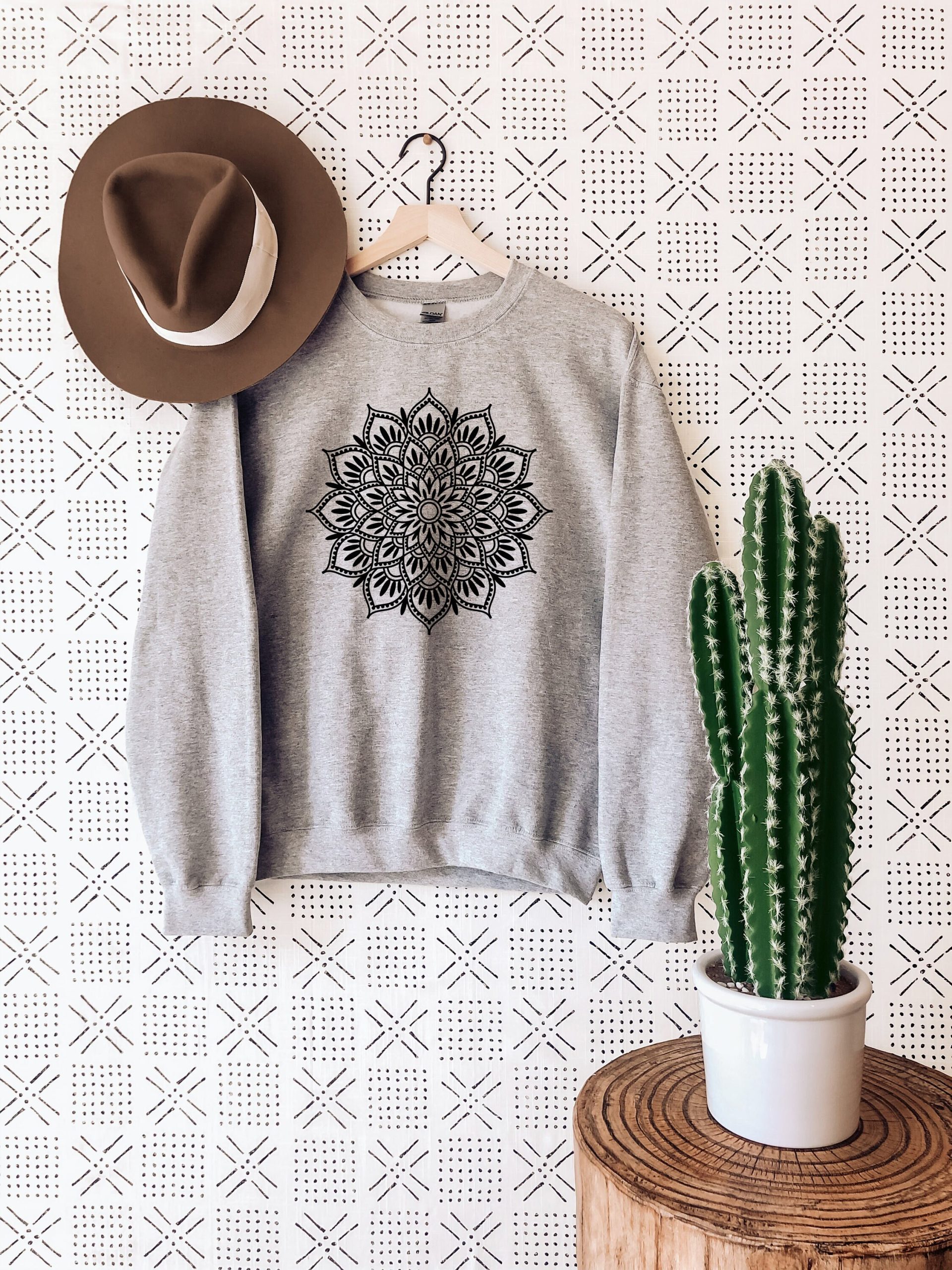 Mandala Lotus Flower Yoga Unisex Sweatshirt Mandala Lotus Flower Yoga Unisex Sweatshirt