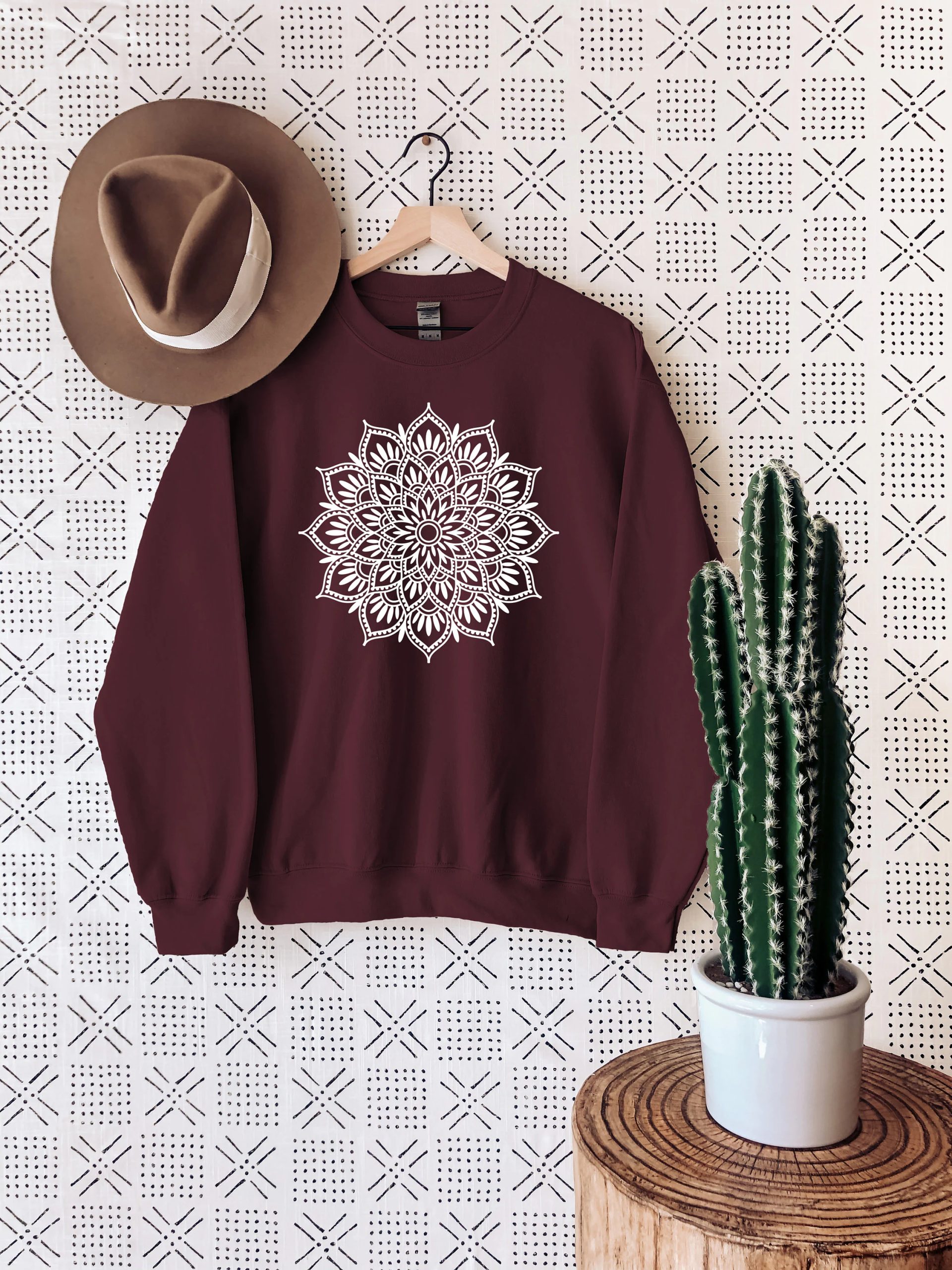 Mandala Lotus Flower Yoga Unisex Sweatshirt Mandala Lotus Flower Yoga Unisex Sweatshirt