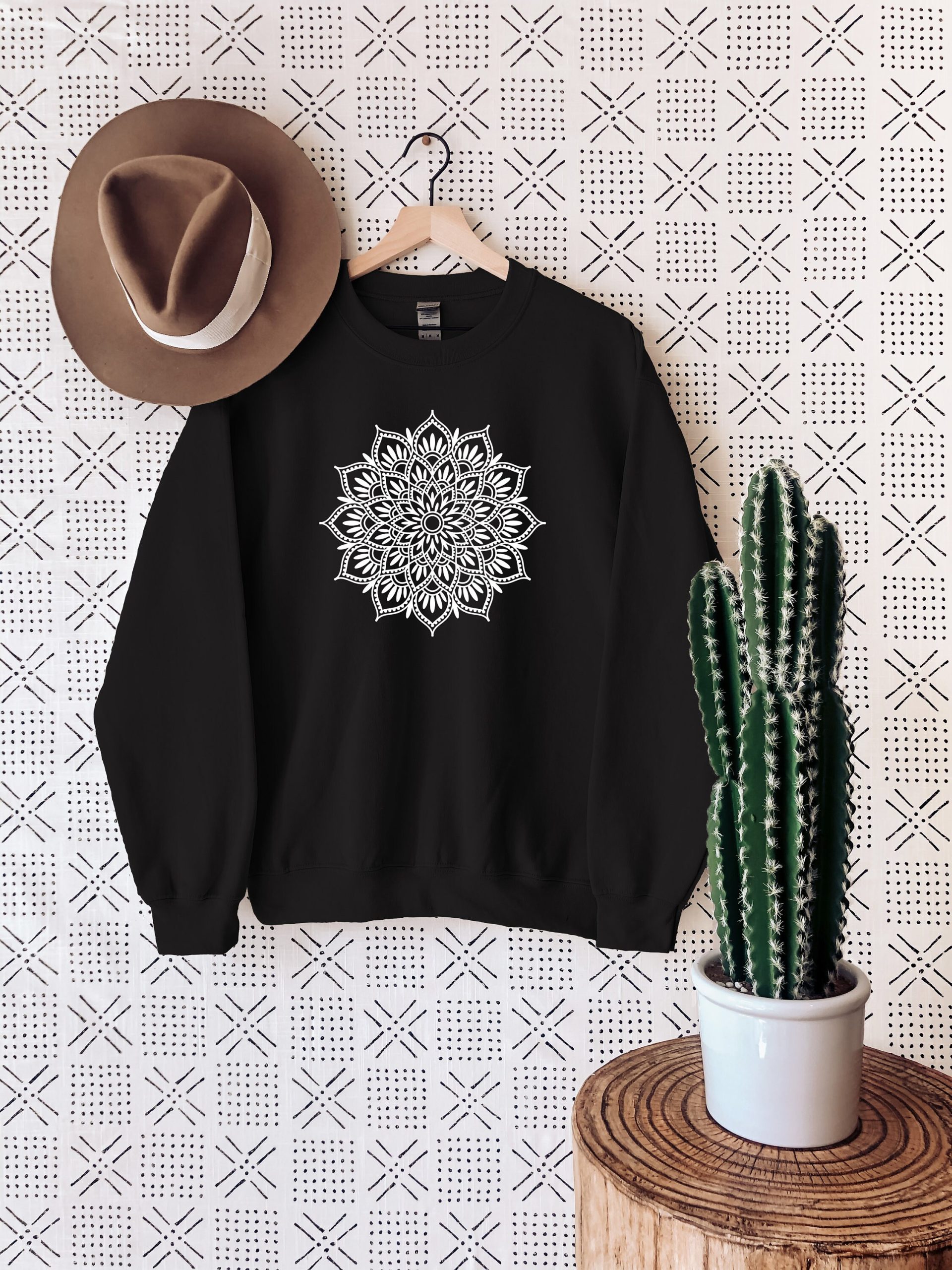 Mandala Lotus Flower Yoga Unisex Sweatshirt Mandala Lotus Flower Yoga Unisex Sweatshirt