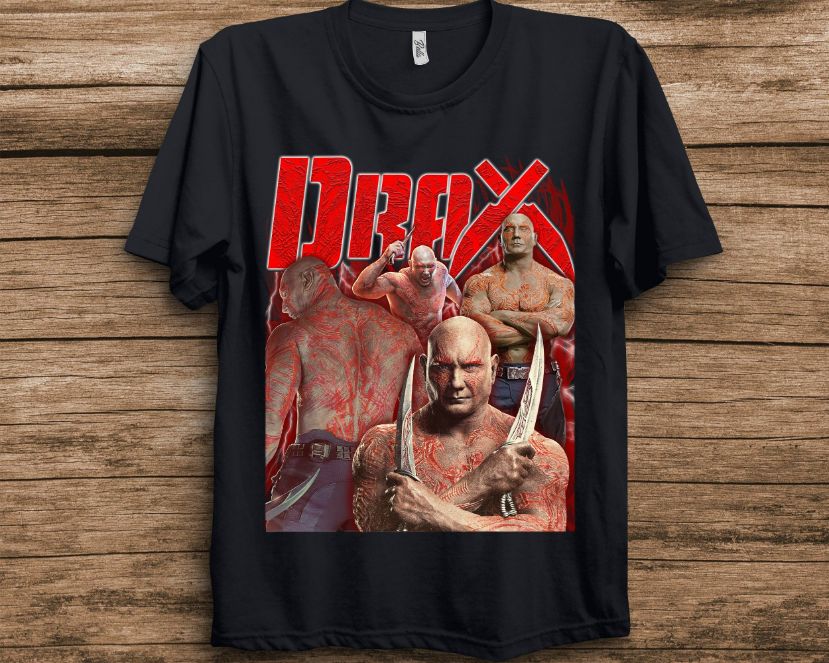 Marvel Avengers Guardians of the Galaxy Drax Portrait Unisex T-Shirt Marvel Avengers Guardians of the Galaxy Drax Portrait Unisex T-Shirt