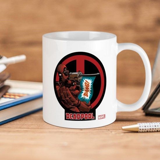 Marvel Comics Deadpool Flag Premium Sublime Ceramic Coffee Mug White Marvel Comics Deadpool Flag Premium Sublime Ceramic Coffee Mug White