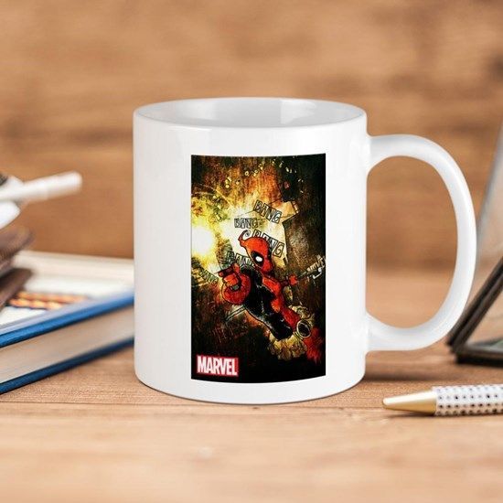 Marvel Comics Deedpooh Premium Sublime Ceramic Coffee Mug White Marvel Comics Deedpooh Premium Sublime Ceramic Coffee Mug White