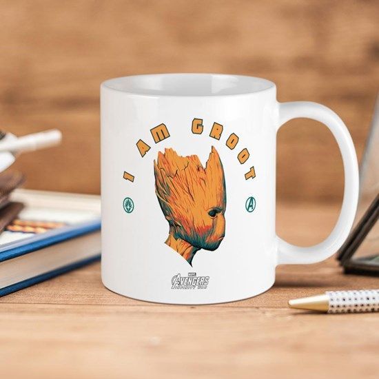 Marvel Comics Infinity War Groot I Am Groot Avengers Assemble Premium Sublime Ceramic Coffee Mug White Marvel Comics Infinity War Groot I Am Groot Avengers Assemble Premium Sublime Ceramic Coffee Mug White