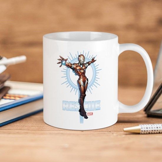 Marvel Comics Iron Man Rescue Premium Sublime Ceramic Coffee Mug White Marvel Comics Iron Man Rescue Premium Sublime Ceramic Coffee Mug White