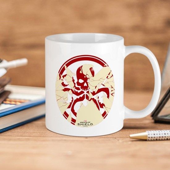 Marvel Comics Marvel Hydra Broken Shield Premium Sublime Ceramic Coffee Mug White Marvel Comics Marvel Hydra Broken Shield Premium Sublime Ceramic Coffee Mug White