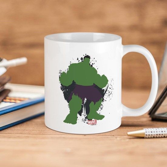 Marvel Comics Minimalist Hulk Premium Sublime Ceramic Coffee Mug White Marvel Comics Minimalist Hulk Premium Sublime Ceramic Coffee Mug White