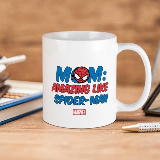 Marvel Comics Mom Amazing Like Spider Man Premium Sublime Ceramic Coffee Mug White Marvel Comics Mom Amazing Like Spider Man Premium Sublime Ceramic Coffee Mug White
