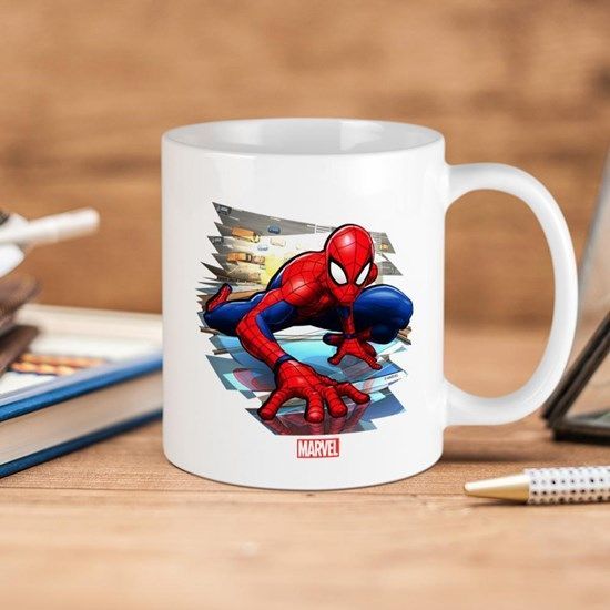 Marvel Comics Spider Man Wall Premium Sublime Ceramic Coffee Mug White Marvel Comics Spider Man Wall Premium Sublime Ceramic Coffee Mug White
