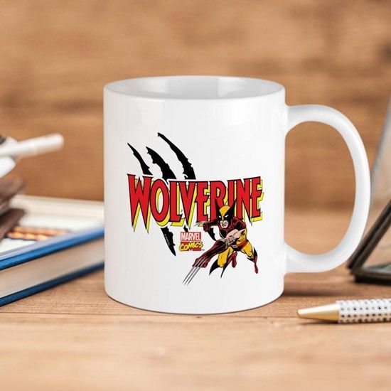 Marvel Comics Wolverine Slash Premium Sublime Ceramic Coffee Mug White Marvel Comics Wolverine Slash Premium Sublime Ceramic Coffee Mug White