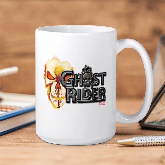 Marvel Ghost Rider Logo Premium Sublime Ceramic Coffee Mug White Marvel Ghost Rider Logo Premium Sublime Ceramic Coffee Mug White