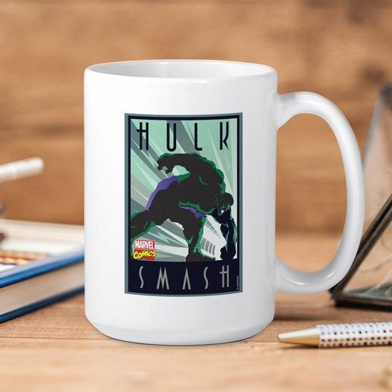Marvel Hulk Smash Decco Premium Sublime Ceramic Coffee Mug White Marvel Hulk Smash Decco Premium Sublime Ceramic Coffee Mug White