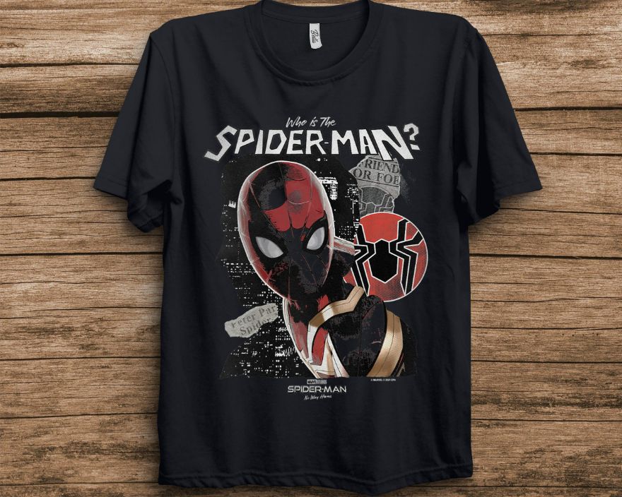 Marvel Spider-Man No Way Home Who Is Spider-Man T-Shirt Marvel Spider-Man No Way Home Who Is Spider-Man T-Shirt