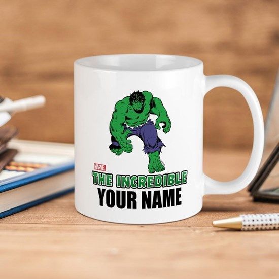 Marvel The Incredible Personalized Hulk Premium Sublime Ceramic Coffee Mug White Marvel The Incredible Personalized Hulk Premium Sublime Ceramic Coffee Mug White