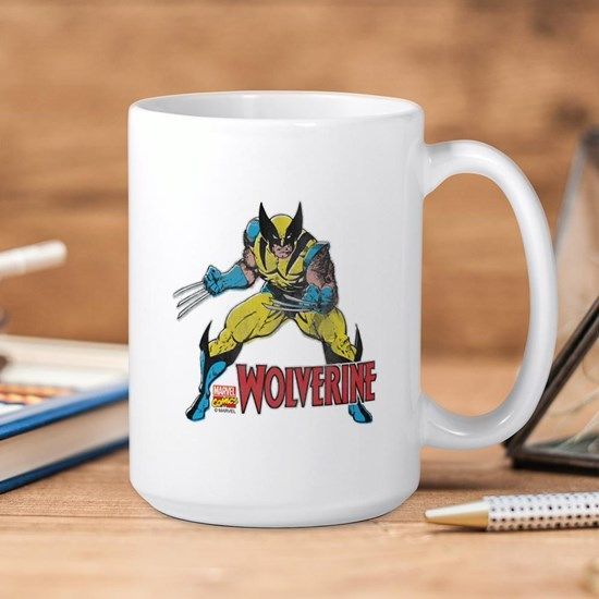 Marvel Vintage Wolverine Premium Sublime Ceramic Coffee Mug White Marvel Vintage Wolverine Premium Sublime Ceramic Coffee Mug White