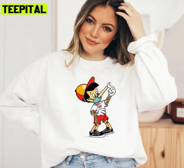 Mask Pinocchio Disney Design Unisex Sweatshirt Mask Pinocchio Disney Design Unisex Sweatshirt