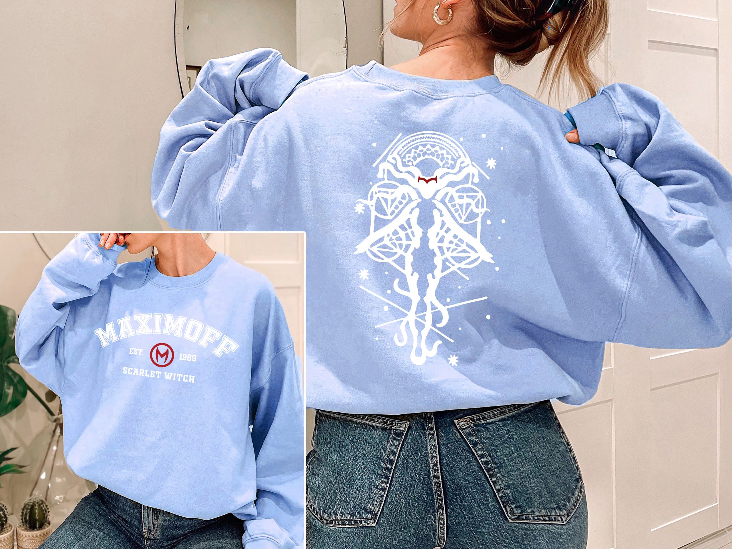 Maximoff Est 1989 Scarlet Witch Multiverse Madness Unisex Sweatshirt Maximoff Est 1989 Scarlet Witch Multiverse Madness Unisex Sweatshirt
